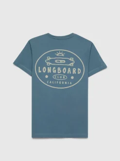 Alvaro Moreno Camisetas|CAMISETA LONGBOARD KIDS Azul