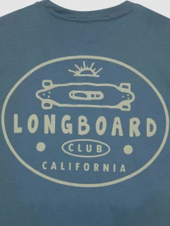 Alvaro Moreno Camisetas|CAMISETA LONGBOARD KIDS Azul