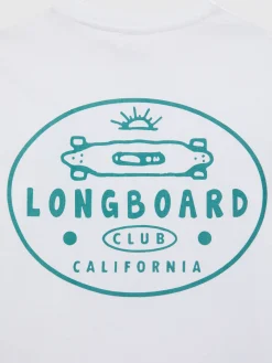 Alvaro Moreno Camisetas|CAMISETA LONGBOARD KIDS Blanco