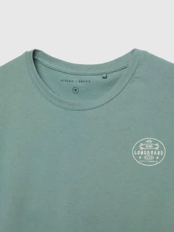 Alvaro Moreno Camisetas|CAMISETA LONGBOARD Verde