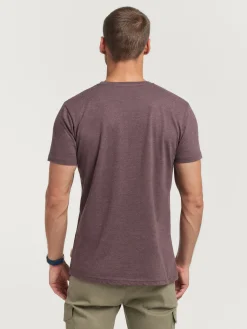 Alvaro Moreno Camisetas|CAMISETA MELANGE Burdeos