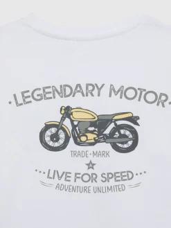 Alvaro Moreno Camisetas|CAMISETA MOTOR KIDS Blanco