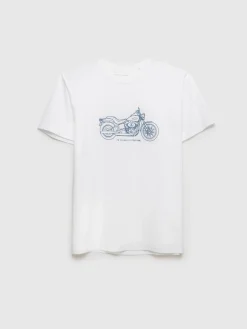 Alvaro Moreno Camisetas|CAMISETA MOTORCYCLE Blanco