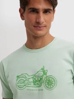 Alvaro Moreno Camisetas|CAMISETA MOTORCYCLE Verde