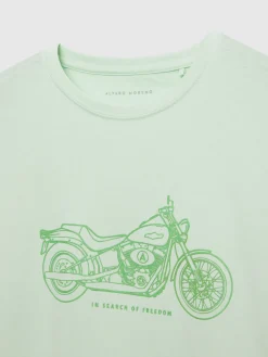 Alvaro Moreno Camisetas|CAMISETA MOTORCYCLE Verde