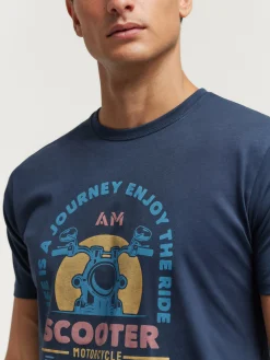 Alvaro Moreno Camisetas|CAMISETA SCOOTER Azul Marino
