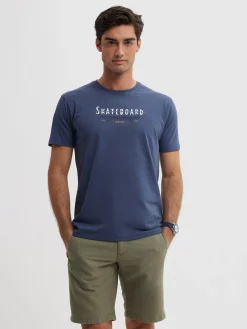 Alvaro Moreno Camisetas|CAMISETA SKATEBOARD Azul Marino