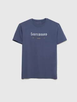 Alvaro Moreno Camisetas|CAMISETA SKATEBOARD Azul Marino