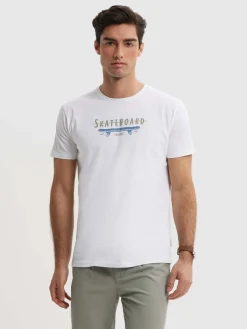 Alvaro Moreno Camisetas|CAMISETA SKATEBOARD Blanco