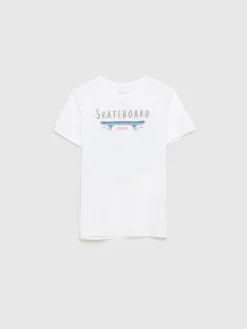 Alvaro Moreno Camisetas|CAMISETA SKATEBOARD KIDS Blanco
