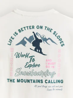 Alvaro Moreno Teen|Camisetas|CAMISETA SNOW Blanco