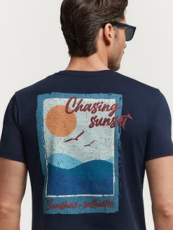 Alvaro Moreno Camisetas|CAMISETA SUNSET Azul Marino