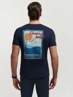 Alvaro Moreno Camisetas|CAMISETA SUNSET Azul Marino