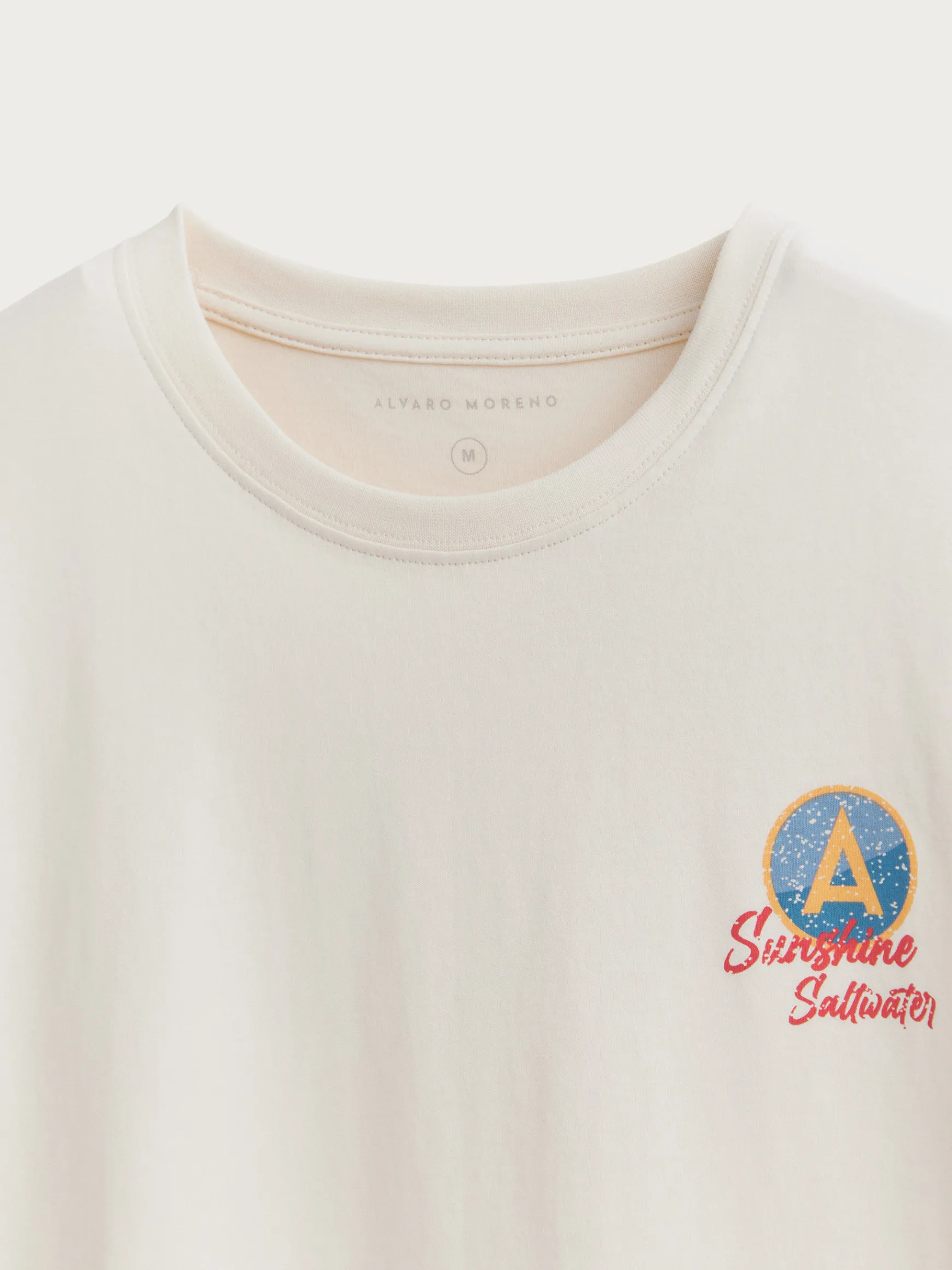 Alvaro Moreno Camisetas|CAMISETA SUNSET Beige