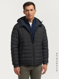 Alvaro Moreno Cazadoras Y Parkas|CAZADORA RATCHED REVERSIBLE | MARRÓN Azul Marino