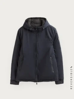 Alvaro Moreno Cazadoras Y Parkas|CAZADORA RATCHED REVERSIBLE | MARRÓN Azul Marino