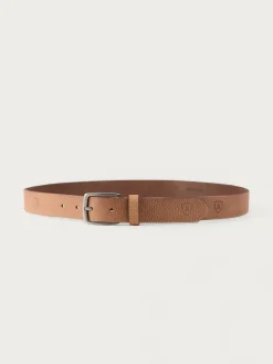 Alvaro Moreno Cinturones|CINTURON LOGO PIEL Camel