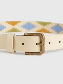Alvaro Moreno Accesorios|CINTURON PAMPA KIDS Blanco