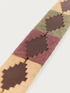Alvaro Moreno Cinturones|CINTURON PAMPA PIEL Burdeos