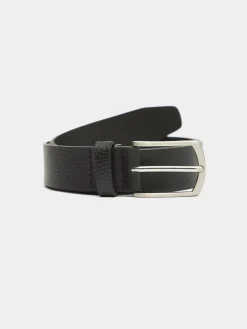Alvaro Moreno Cinturones|CINTURON PIEL ROUGH Negro