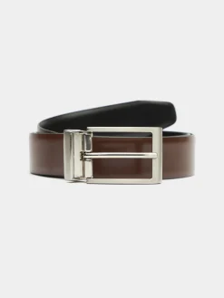 Alvaro Moreno Cinturones|CINTURON REVERSIBLE SKIN Negro