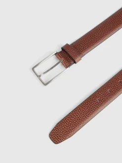 Alvaro Moreno Cinturones|CINTURON VESTIR LEATHER MARRÓN Marrón