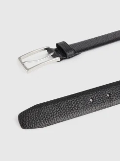 Alvaro Moreno Cinturones|CINTURON VESTIR LEATHER Negro