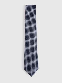 Alvaro Moreno Corbatas|Corbatas|CORBATA JACQUARD Azul Marino