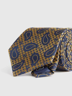 Alvaro Moreno Corbatas|Corbatas|CORBATA JACQUARD MF Amarillo