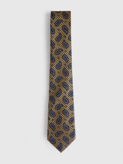 Alvaro Moreno Corbatas|Corbatas|CORBATA JACQUARD MF Amarillo