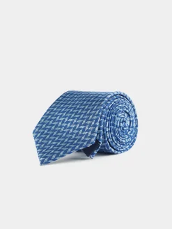 Alvaro Moreno Corbatas|Corbatas|CORBATA JACQUARD MF Azul