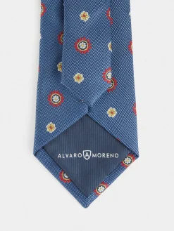 Alvaro Moreno Corbatas|Corbatas|CORBATA JACQUARD MF Azul
