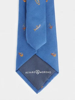 Alvaro Moreno Corbatas|Corbatas|CORBATA JACQUARD MF Azul