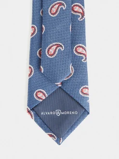 Alvaro Moreno Corbatas|Corbatas|CORBATA JACQUARD MF Azul