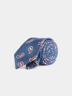 Alvaro Moreno Corbatas|Corbatas|CORBATA JACQUARD MF Azul