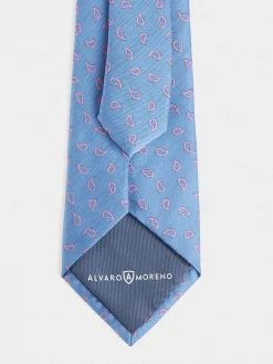 Alvaro Moreno Corbatas|Corbatas|CORBATA JACQUARD MF Azul