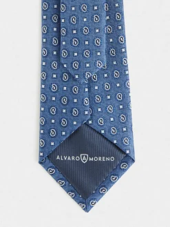 Alvaro Moreno Corbatas|Corbatas|CORBATA JACQUARD MF Azul