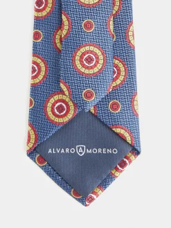 Alvaro Moreno Corbatas|Corbatas|CORBATA JACQUARD MF Azul