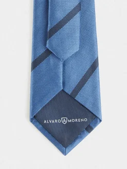 Alvaro Moreno Corbatas|Corbatas|CORBATA JACQUARD MF Azul