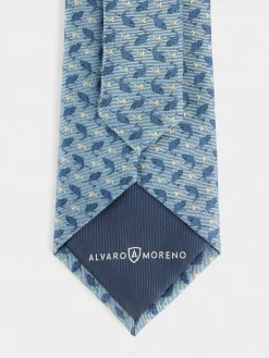 Alvaro Moreno Corbatas|Corbatas|CORBATA JACQUARD MF Azul