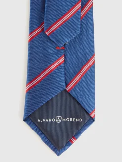 Alvaro Moreno Corbatas|Corbatas|CORBATA JACQUARD MF Azul