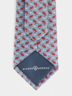 Alvaro Moreno Corbatas|Corbatas|CORBATA JACQUARD MF Azul