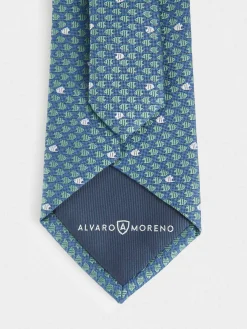 Alvaro Moreno Corbatas|Corbatas|CORBATA JACQUARD MF Azul