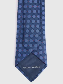 Alvaro Moreno Corbatas|Corbatas|CORBATA JACQUARD MF Azul
