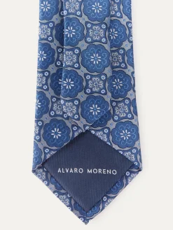 Alvaro Moreno Corbatas|Corbatas|CORBATA JACQUARD MF Azul
