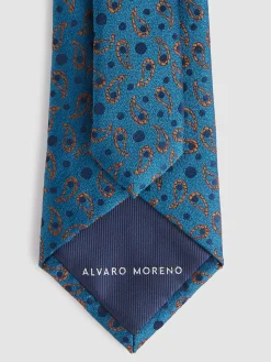 Alvaro Moreno Corbatas|Corbatas|CORBATA JACQUARD MF Azul
