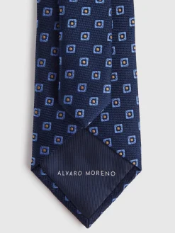 Alvaro Moreno Corbatas|Corbatas|CORBATA JACQUARD MF Azul