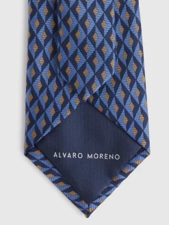Alvaro Moreno Corbatas|Corbatas|CORBATA JACQUARD MF Azul