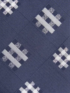 Alvaro Moreno Corbatas|Corbatas|CORBATA JACQUARD MF Azul Marino