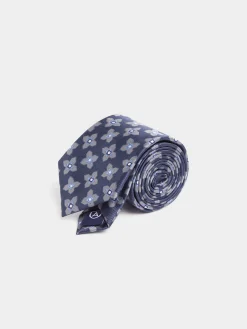 Alvaro Moreno Corbatas|Corbatas|CORBATA JACQUARD MF Azul Marino